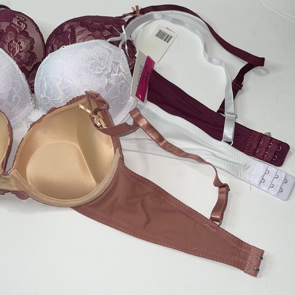 Bundle 3 Pieces 3 Hooks Super Push Up Extreme Double Padded Bombshell Bra. NWT - Picture 12 of 13